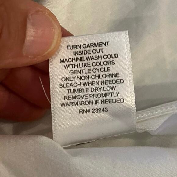 7th Avenue Sleeveless Square Neck Boho White Top Back Cutout Sash Waist Size XS - Picture 5 of 9